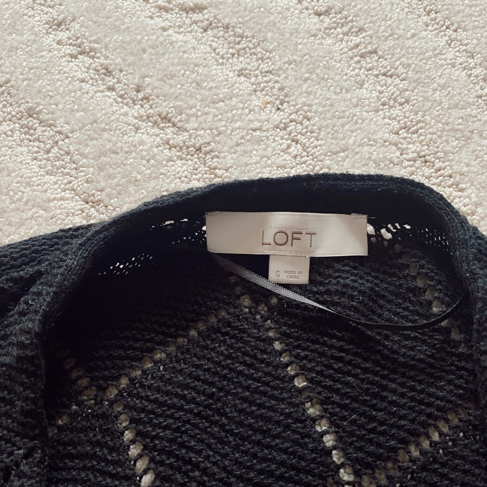 Black cardigan from LOFT